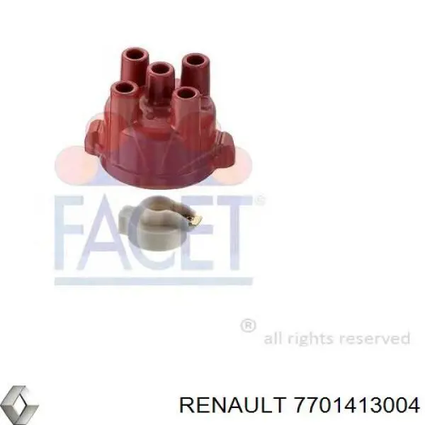 Крышка распределителя зажигания (трамблера) 7701413004 Renault (RVI)