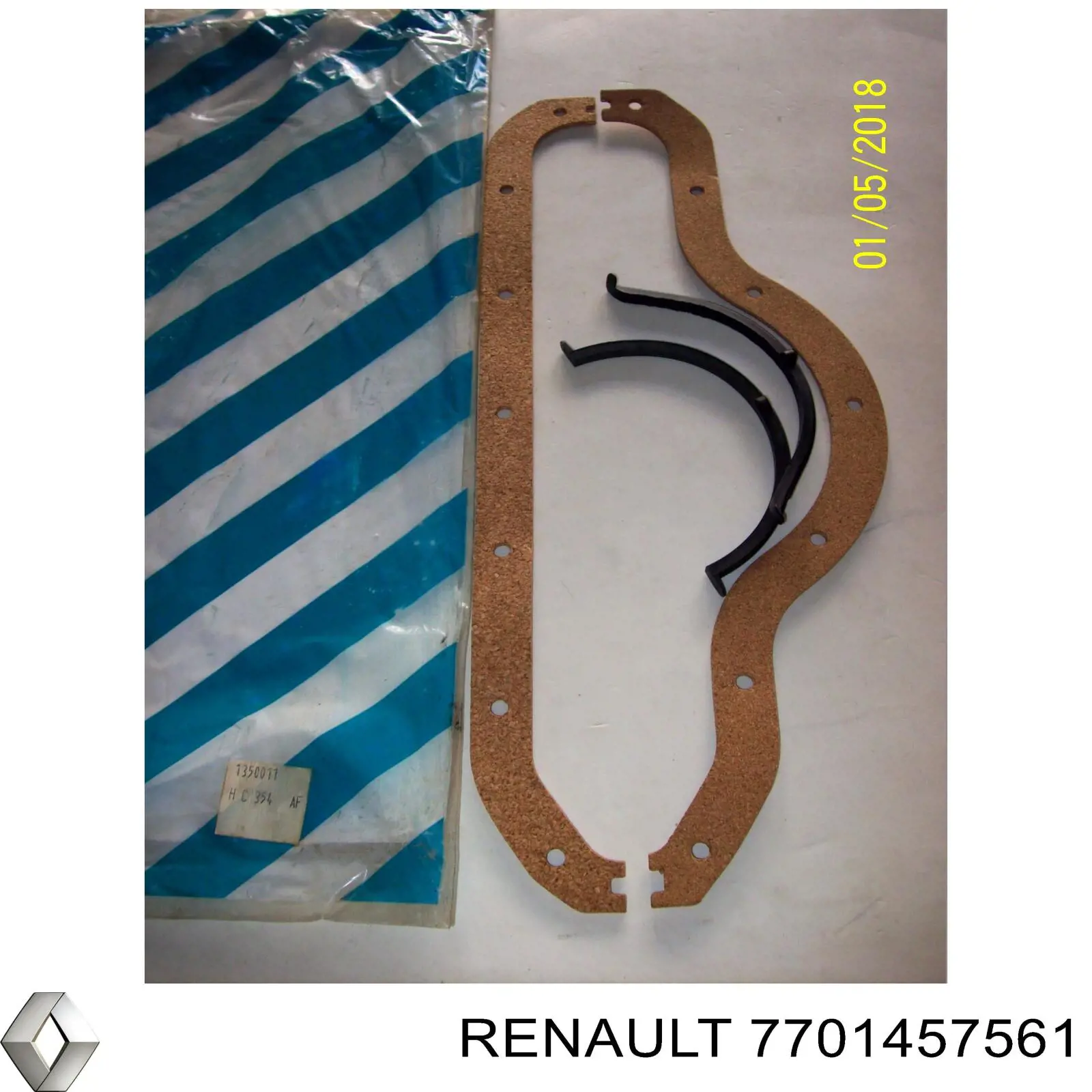 7701457561 Renault (RVI) прокладка поддона картера двигателя