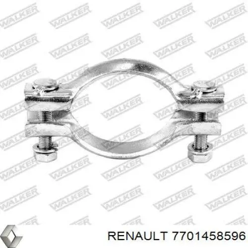 Хомут крепления глушителя передний Renault (RVI) 7701458596 цена, от 2.07 USD