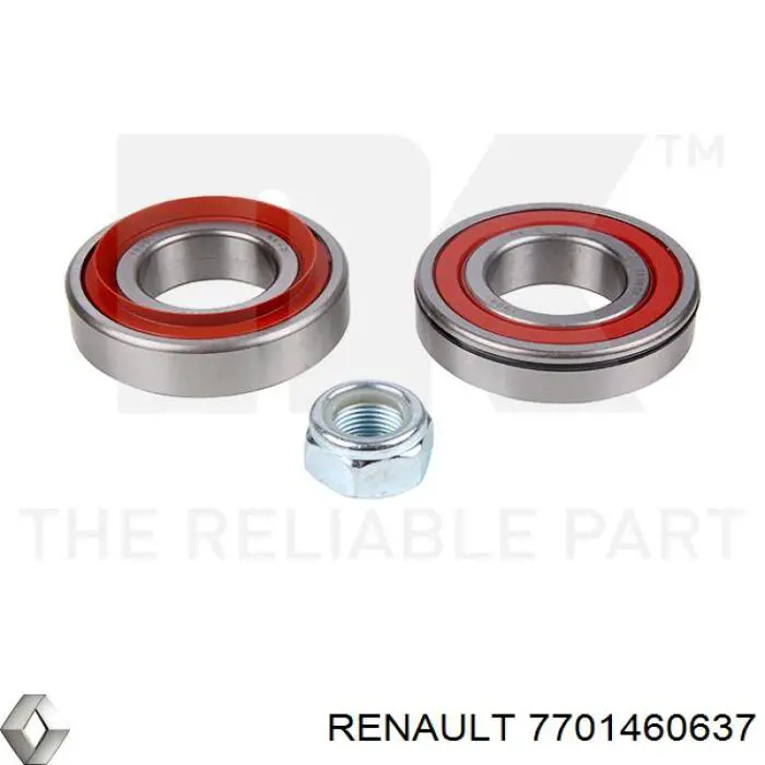 Подшипник ступицы 7701460637 Renault (RVI)