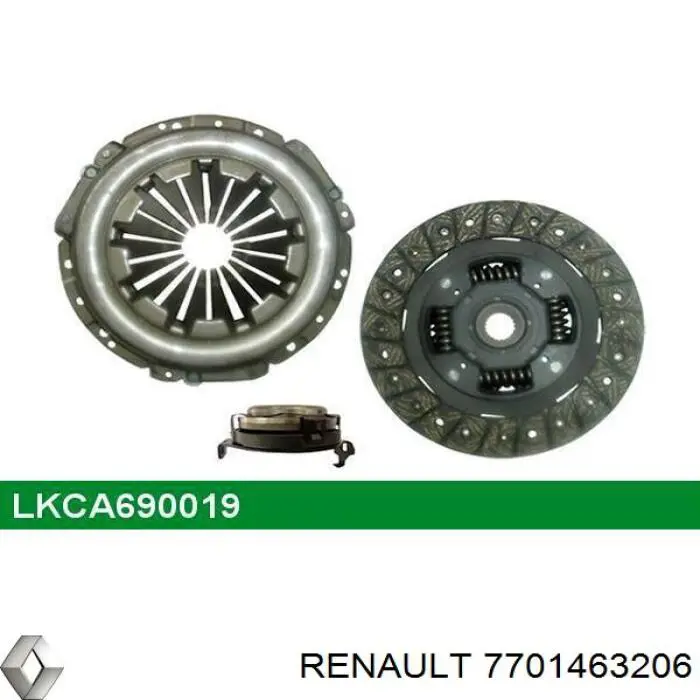 Комплект сцепления (3 части) Renault (RVI) 7701463206 цена, от 140.31 USD