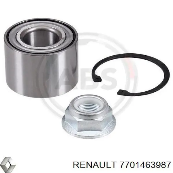 Подшипник задней ступицы 7701463987 Renault (RVI)