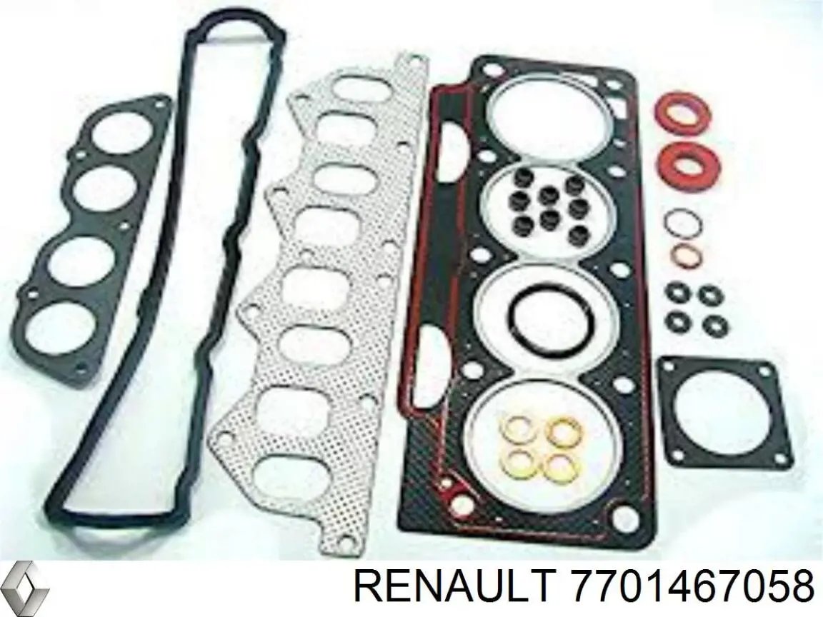 Купить 7701467058 Renault (RVI) Верхний комплект прокладок двигателя