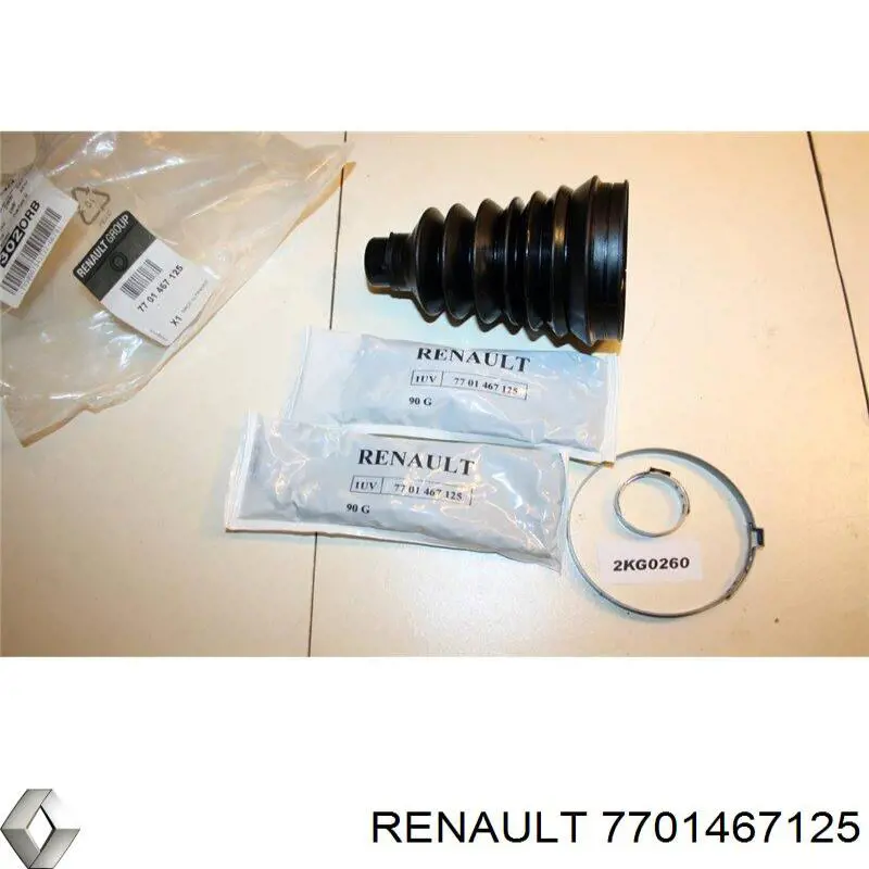 Пыльник ШРУСа передней полуоси наружный Renault (RVI) 7701467125