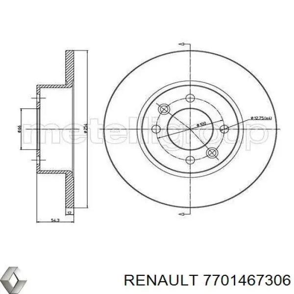 7701467306 Renault (RVI)