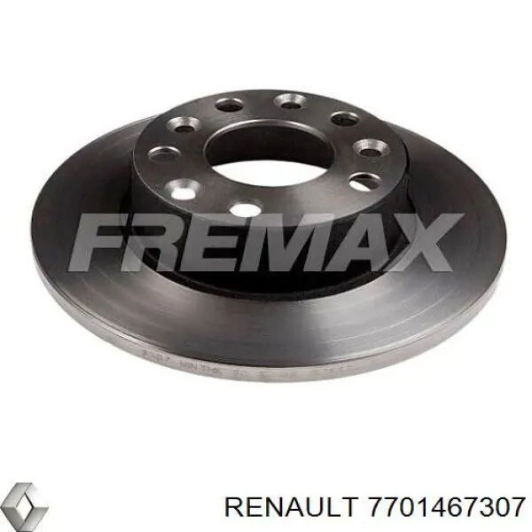 Тормозные диски 7701467307 Renault (RVI)