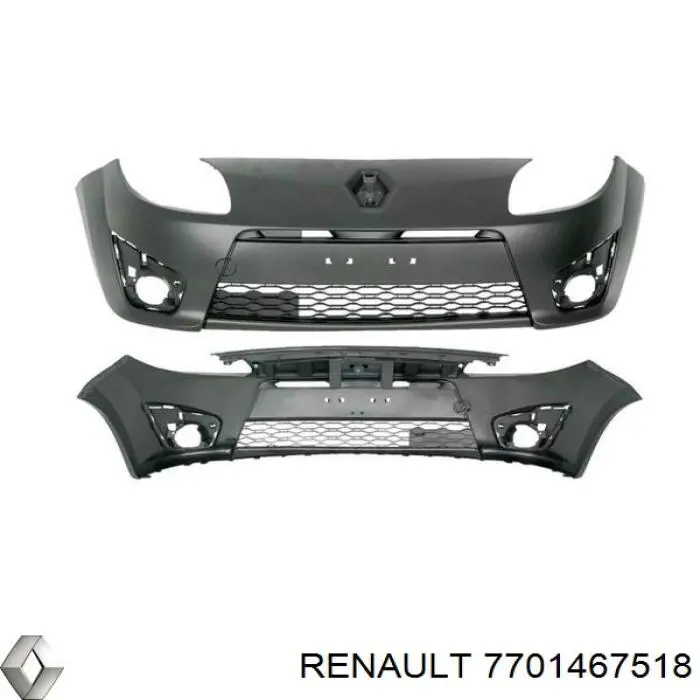 7701467518 Renault (RVI) передний бампер
