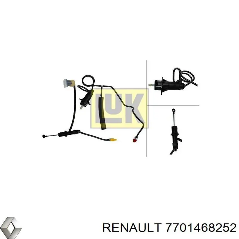7701468252 Renault (RVI) главный цилиндр сцепления