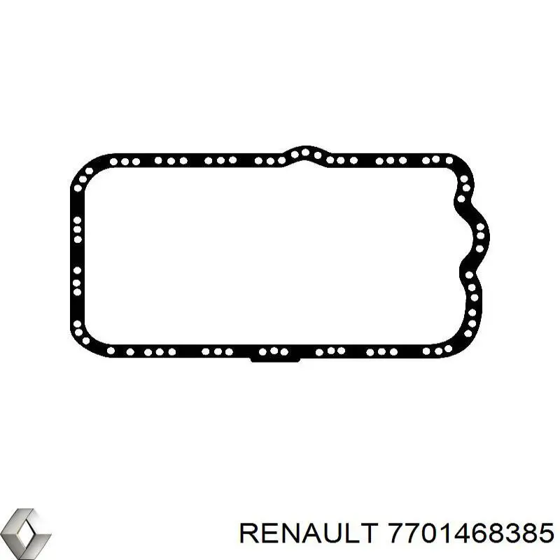 Комплект прокладок двигателя нижний Renault (RVI) 7701468385