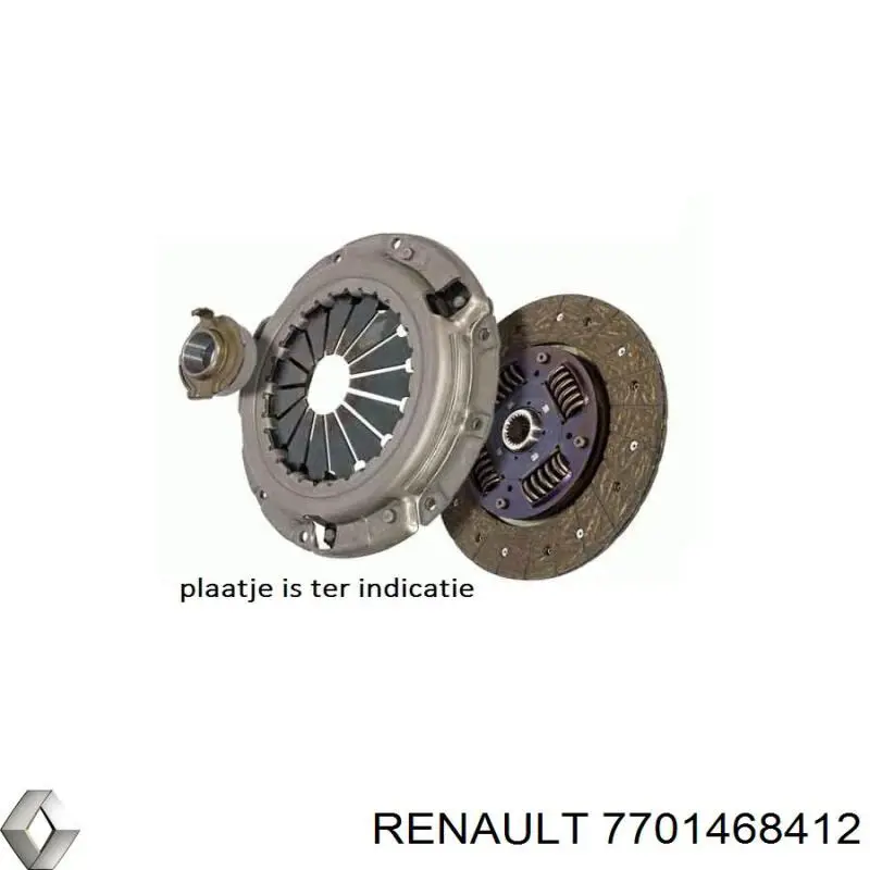 Купить 7701468412 Renault (RVI) Комплект сцепления (диск, корзина, подшипник)