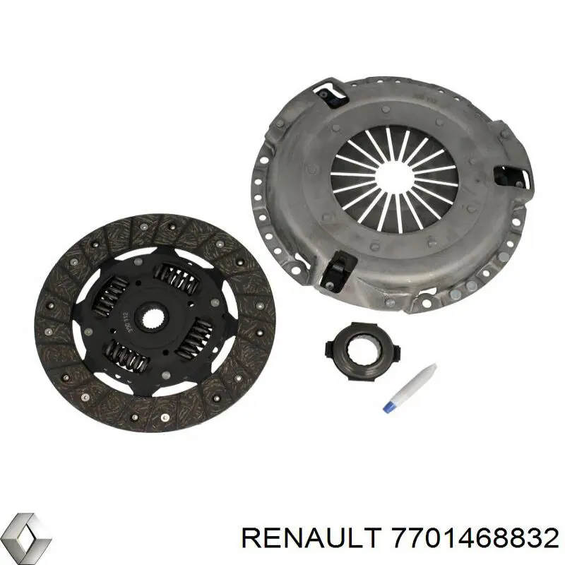 7701468832 Renault (RVI) kit de embraiagem (3 peças)