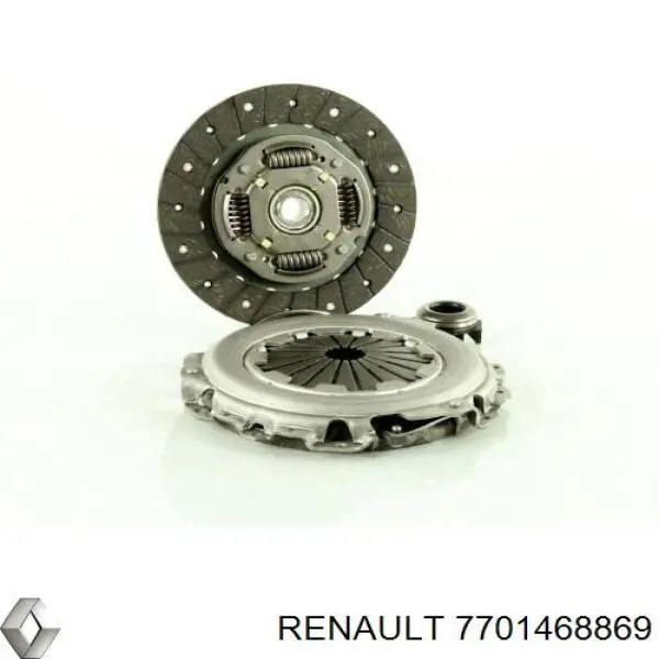 Kit de embrague (3 partes) 7701468869 Renault (RVI)