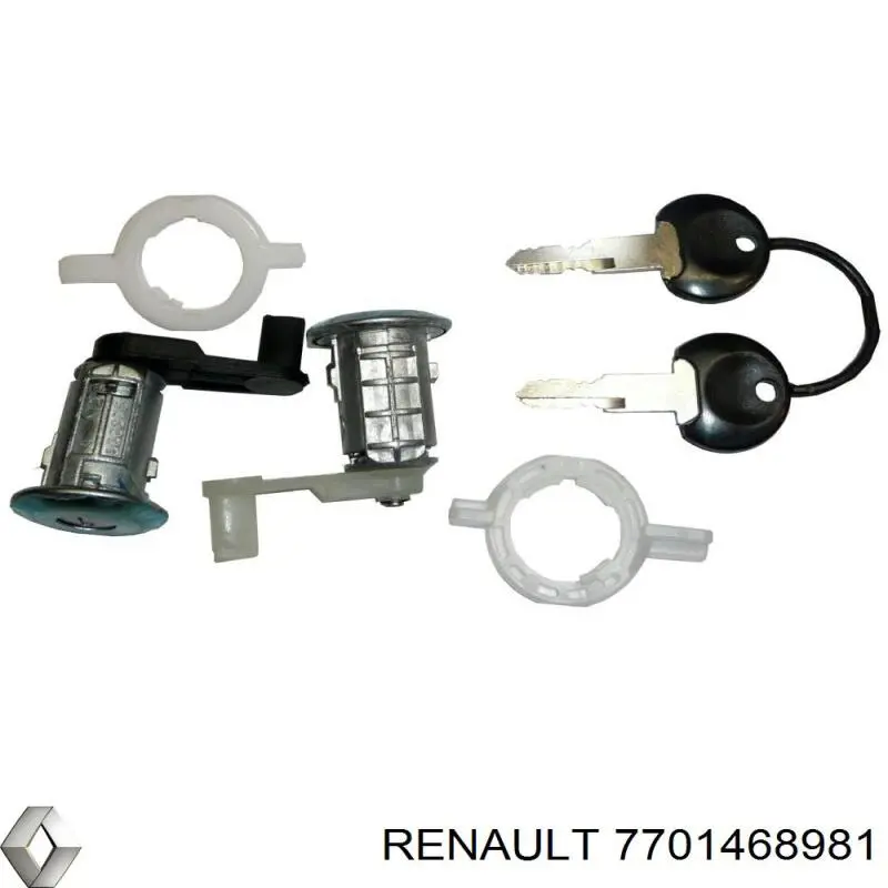 Личинка замка двери передней левой 7701468981 Renault (RVI)