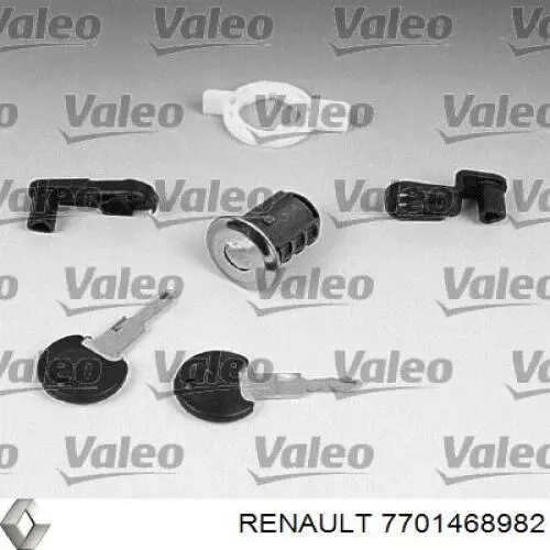 Личинка замка двери передней правой 7701468982 Renault (RVI)