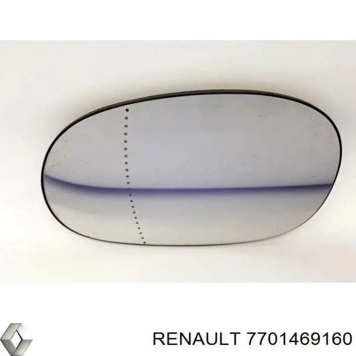 Cristal De Espejo Retrovisor Exterior Izquierdo 7701469160 Renault (RVI)