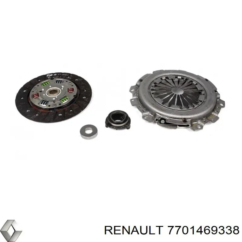 Купить 7701469338 Renault (RVI) Комплект сцепления (диск, корзина, подшипник)