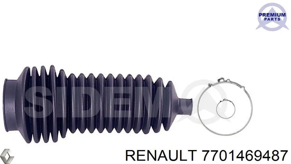 Пыльник рулевого механизма (рейки) левый 7701469487 Renault (RVI)