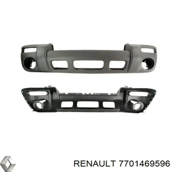 Бампер передний Renault (RVI) 7700843580