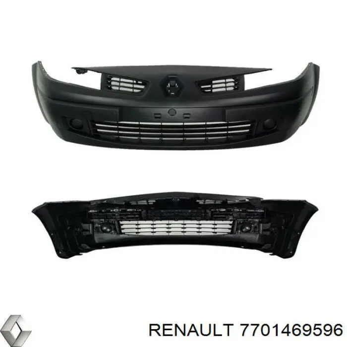Передний бампер 7700843580 Renault (RVI)