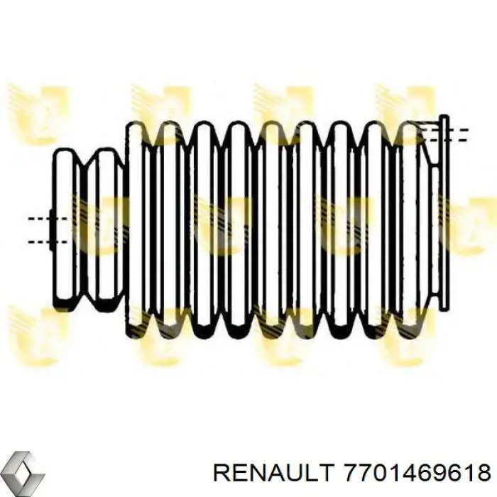 Пыльник рулевого механизма/рейки, левый Renault (RVI) 7701469618 цена, от 3.13 USD