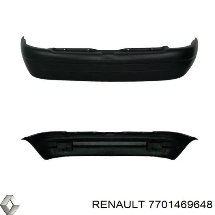 Бампер задний Renault Clio 1 (Рено Клио)