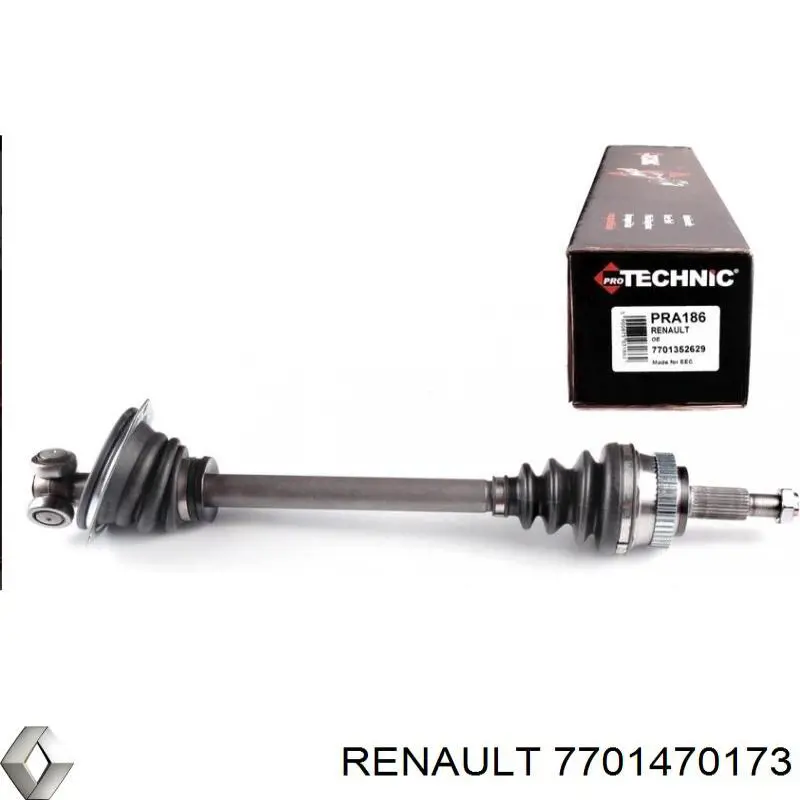 Левая полуось 7701470173 Renault (RVI)