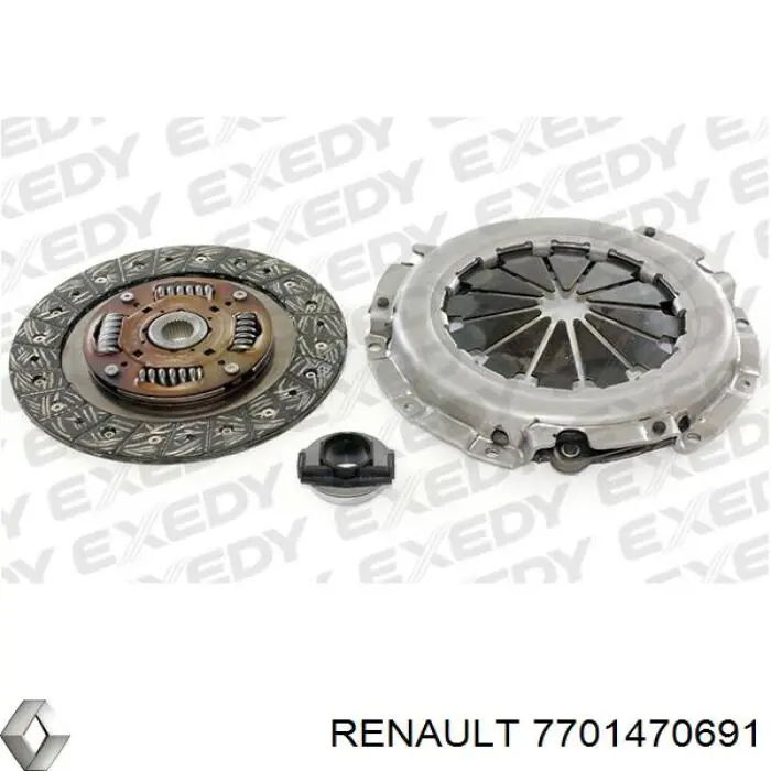 Комплект сцепления (3 части) Renault (RVI) 7701470691 цена, от 115.09 USD
