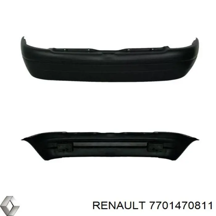 Купить 7701470811 Renault (RVI) Задний бампер