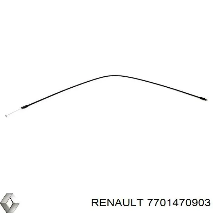 Трос (тяга) открывания замка двери задней правой 7701470903 Renault (RVI)