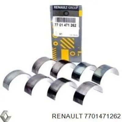 Вкладыши коленвала шатунные, комплект, стандарт (STD) Renault (RVI) 7701471262
