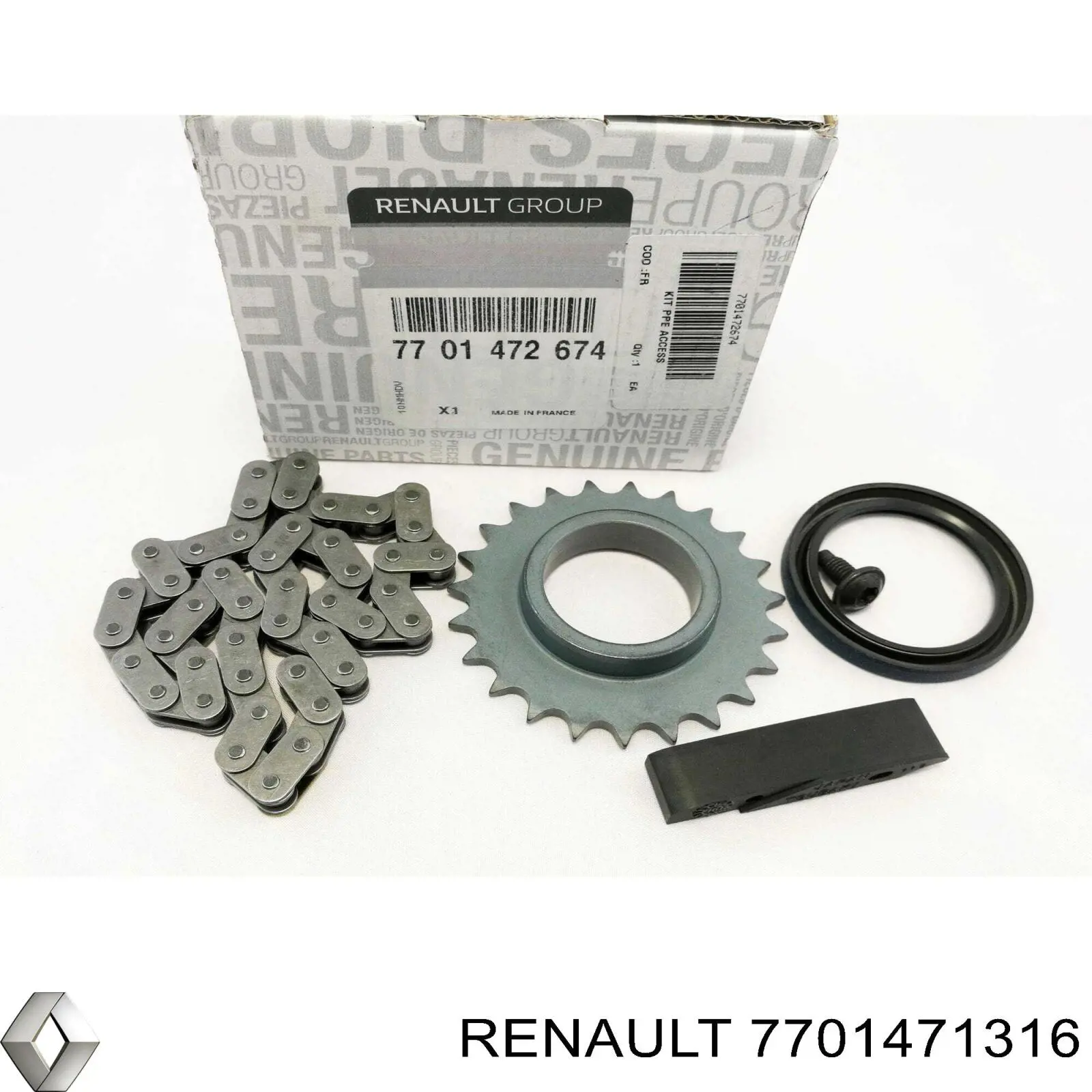 Купить 7701471316 Renault (RVI) Цепь масляного насоса, комплект