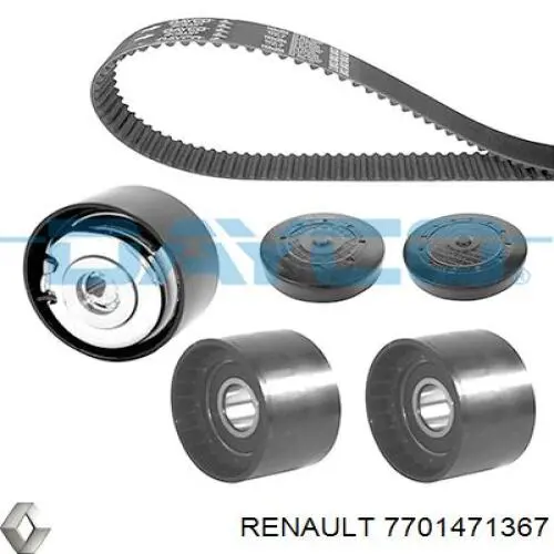 Комплект ремня ГРМ 7701471367 Renault (RVI)