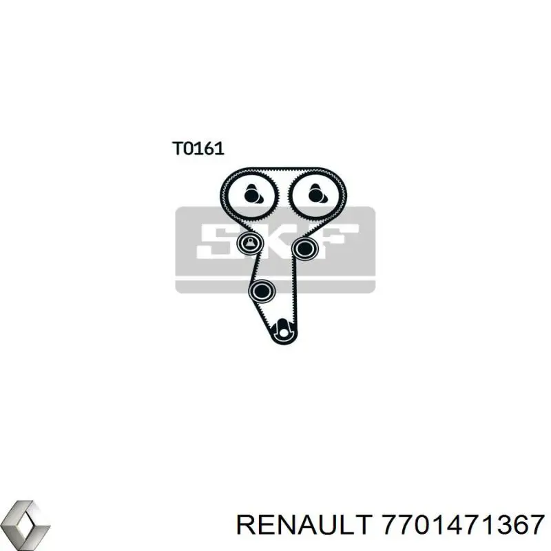 Купить 7701471367 Renault (RVI) Комплект ГРМ