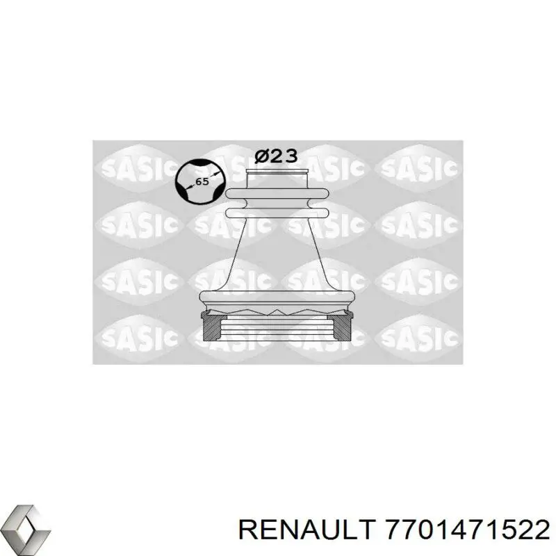 Пыльник ШРУСа внутренний 7701471522 Renault (RVI)