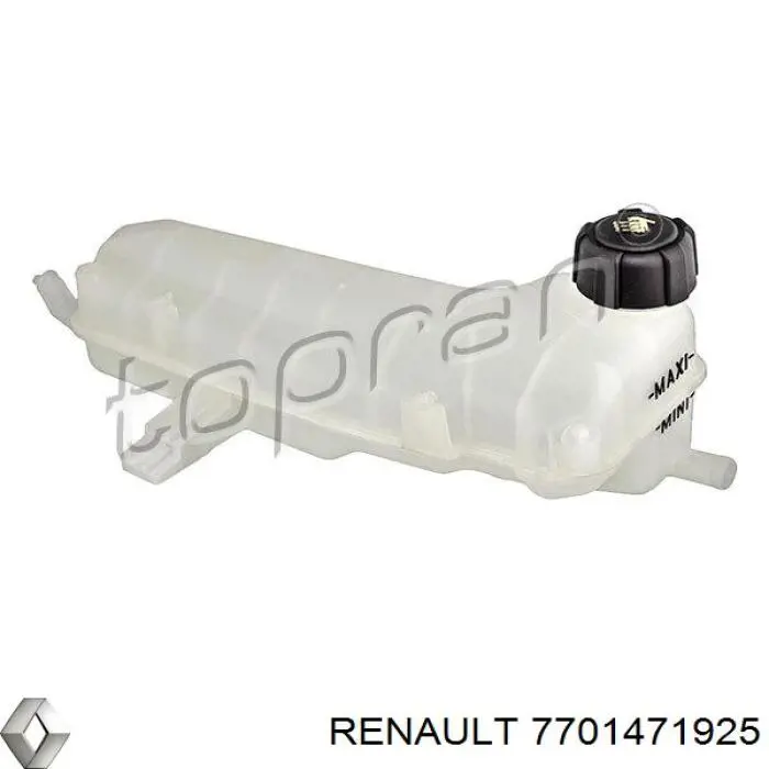 Бачок системы охлаждения двигателя расширительный Renault (RVI) 7701471925 цена, от 12.25 USD