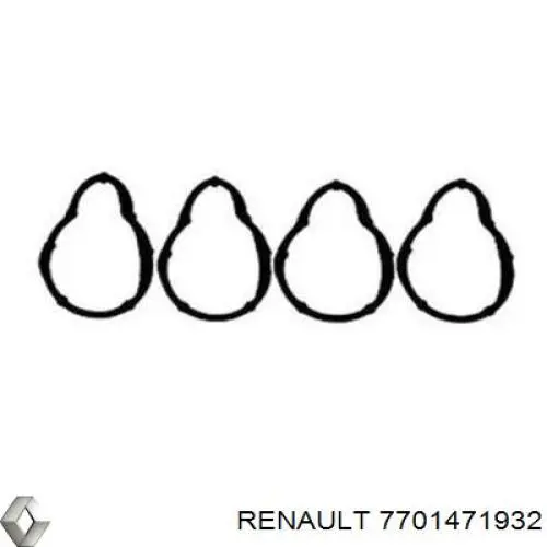Прокладка впускного коллектора 7701471932 Renault (RVI)