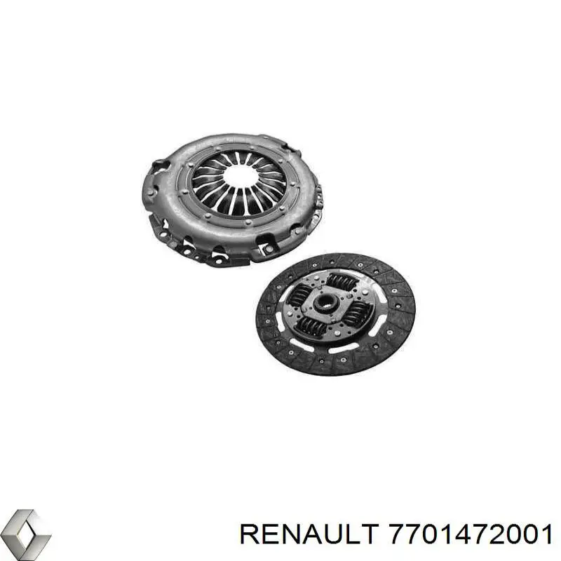 Купить 7701472001 Renault (RVI) Комплект сцепления (диск, корзина, подшипник)