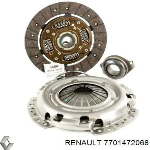 Купить 7701472068 Renault (RVI) Комплект сцепления (диск, корзина, подшипник)