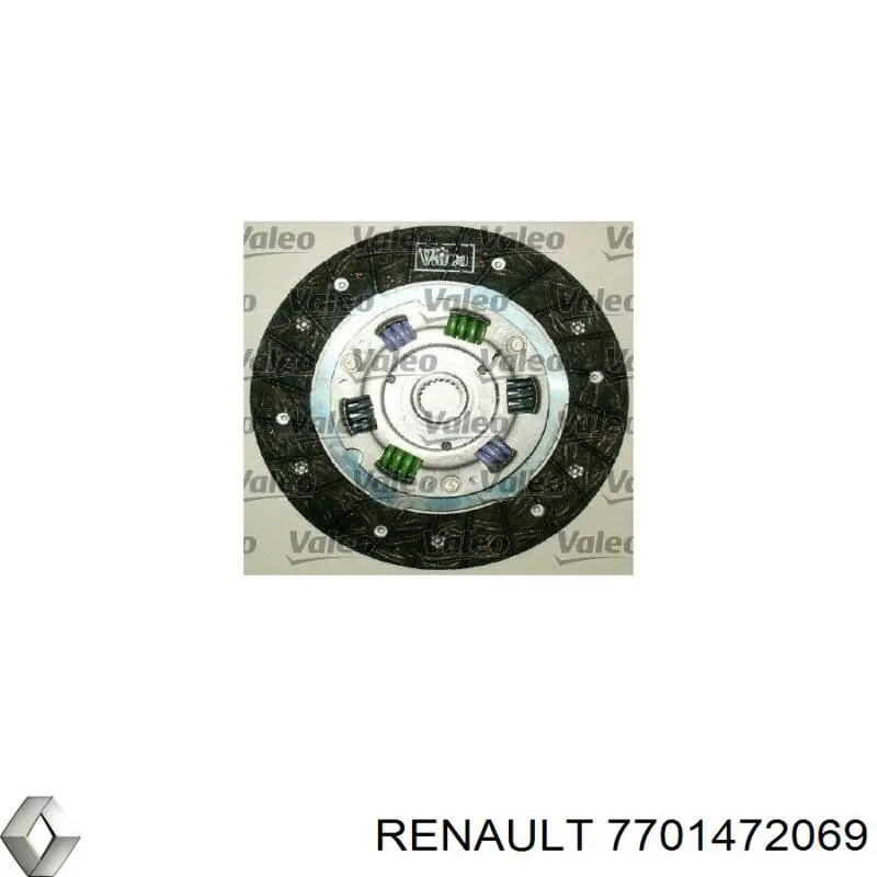 Купить 7701472069 Renault (RVI) Комплект сцепления (диск, корзина, подшипник)