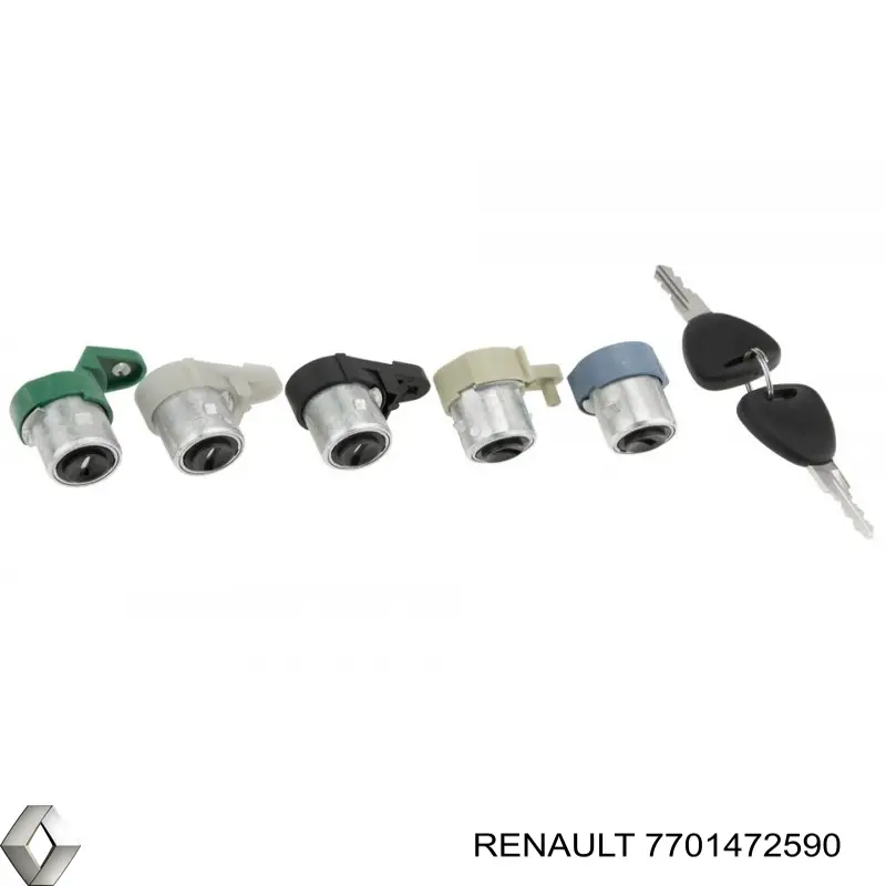 Личинки замков, комплект 7701472590 Renault (RVI)