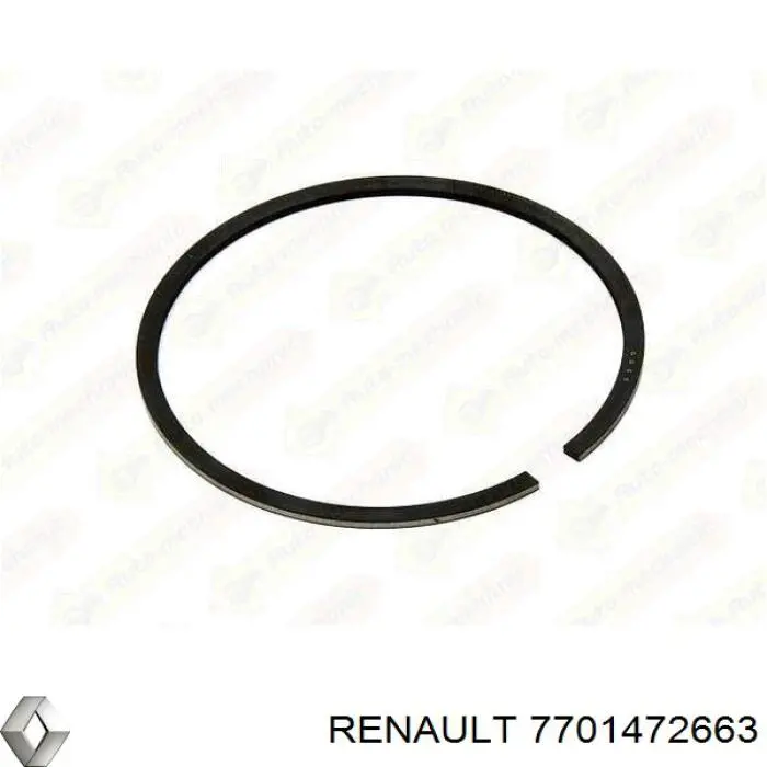 7701472663 Renault (RVI) kit de anéis de pistão de motor, std.