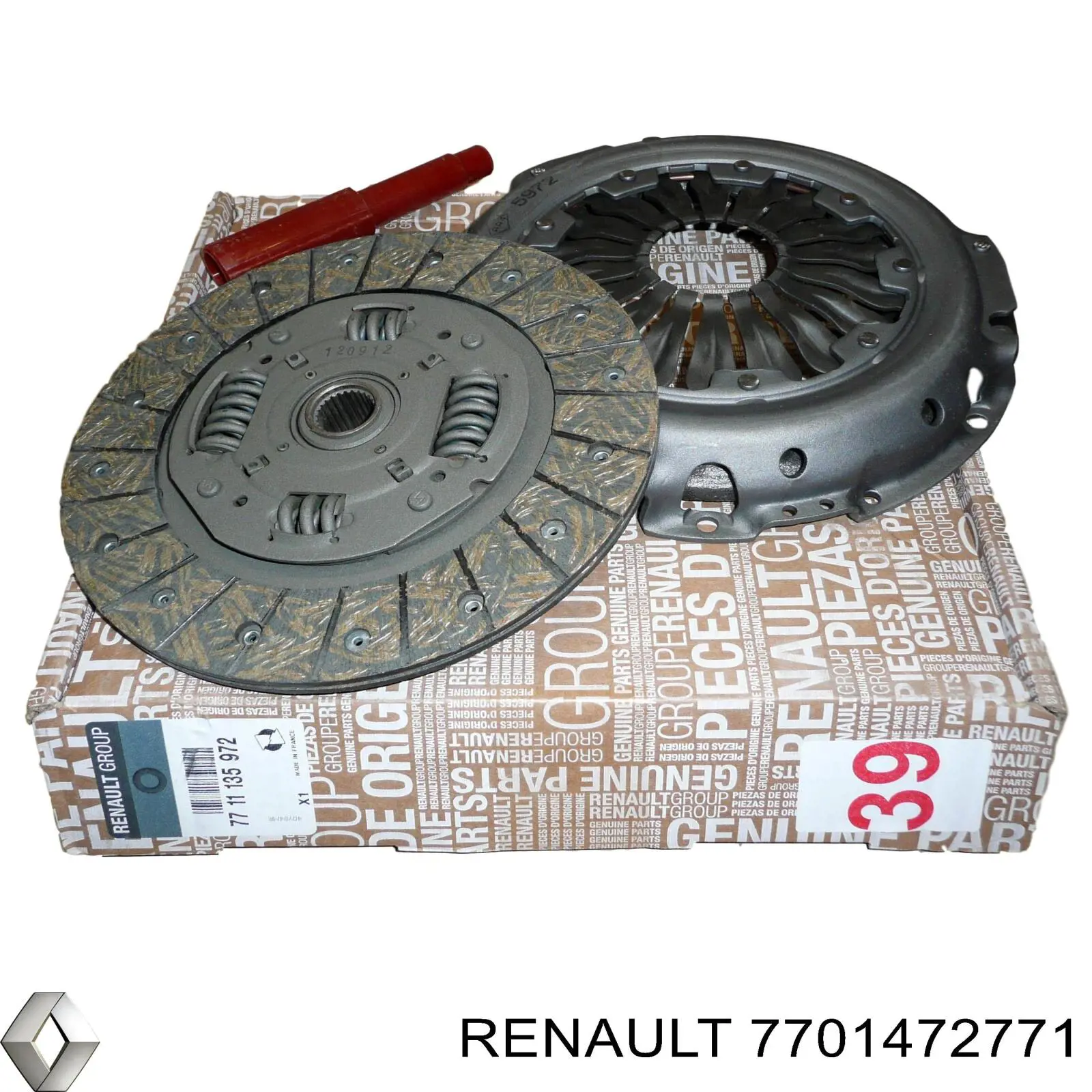 Купить 7701472771 Renault (RVI) Комплект сцепления (диск, корзина, подшипник)