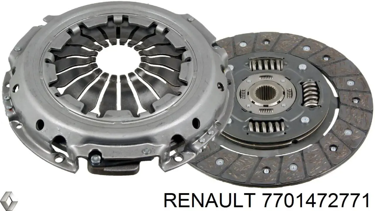 Kit de embrague (3 partes) 7701472771 Renault (RVI)