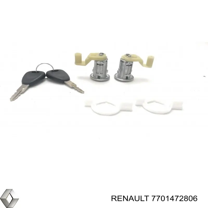 Личинка замка двери передней 7701472806 Renault (RVI)