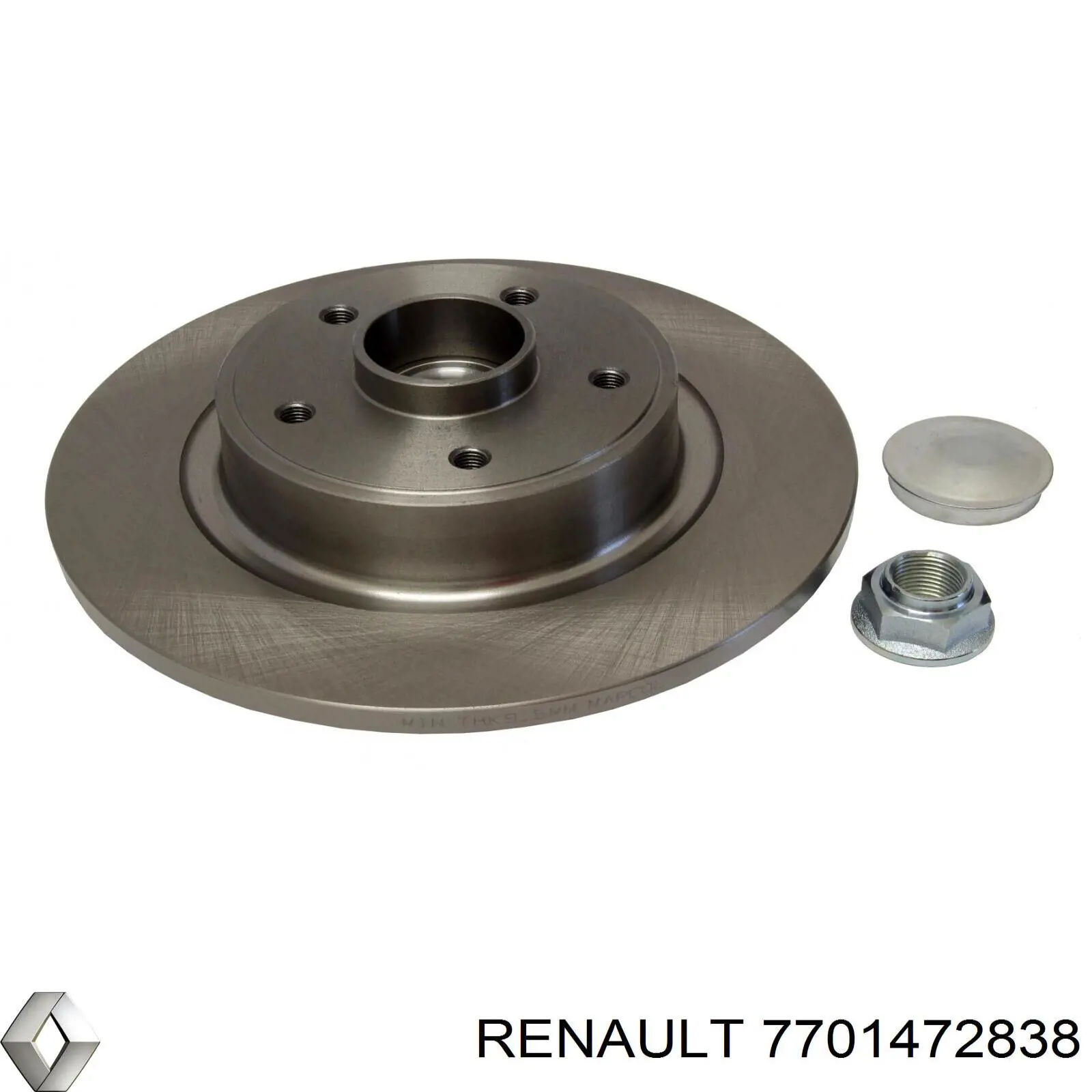 Тормозные диски 7701472838 Renault (RVI)