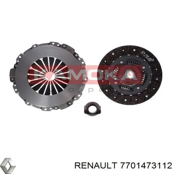 7701473112 Renault (RVI) kit de embraiagem (3 peças)