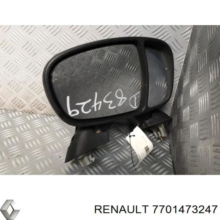Правое зеркало 7701473247 Renault (RVI)