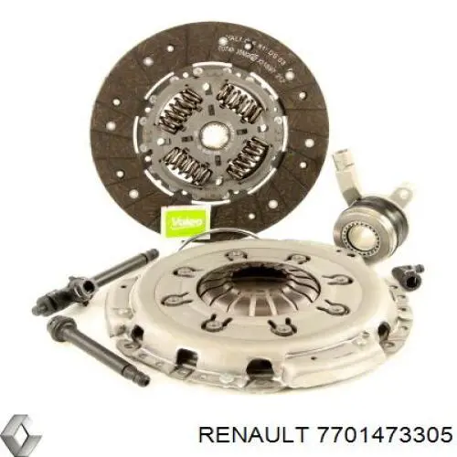 Купить 7701473305 Renault (RVI) Комплект сцепления (диск, корзина, подшипник)