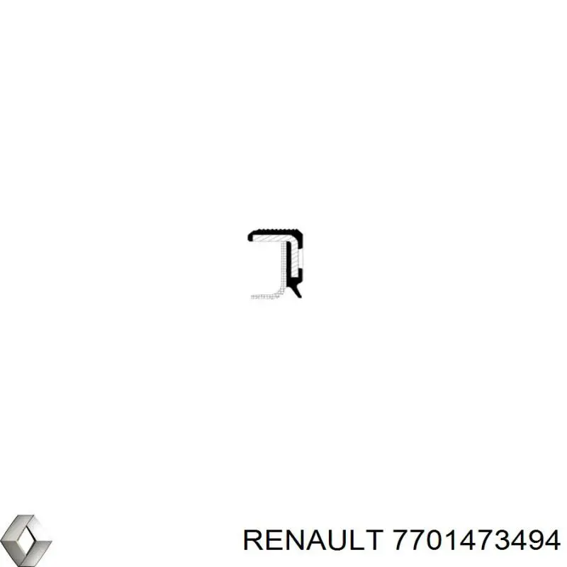 7701473494 Renault (RVI) сальник коленвала двигателя передний