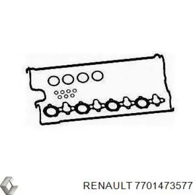 Верхний комплект прокладок двигателя 7701473577 Renault (RVI)